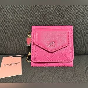 NWT Juicy Couture Good Times Mini Envelope Flap Wallet - Juicy Pink